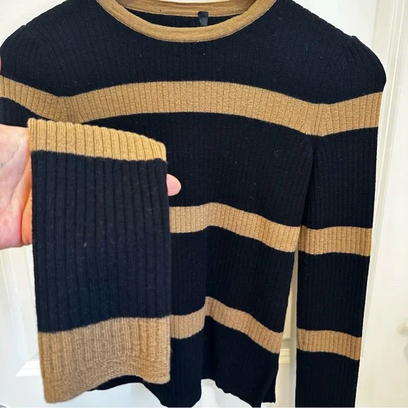 SOLD! on eBay S MAX MARA Label-cut Virgin Wool Stripe Sweater&Skirt SET Size:US4 - Picture 8 of 16